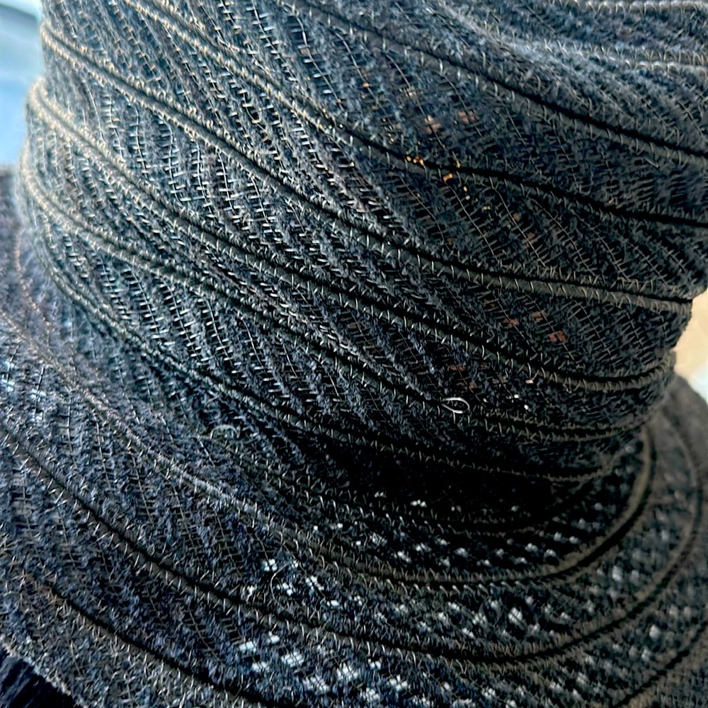 Stylish Black Textured Hat